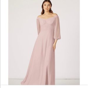 Azazie bridesmaid dress in dusty rose